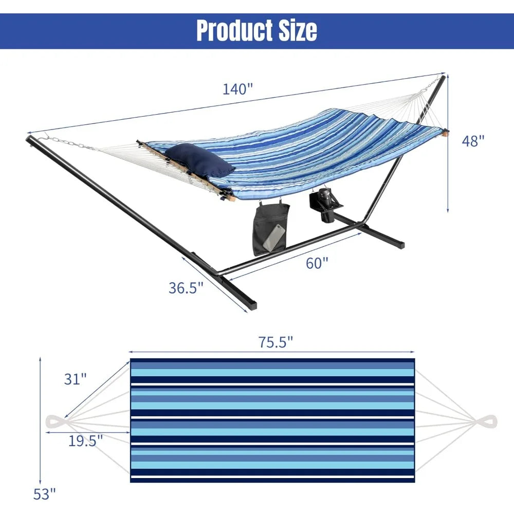 Double Hammock with Stand
