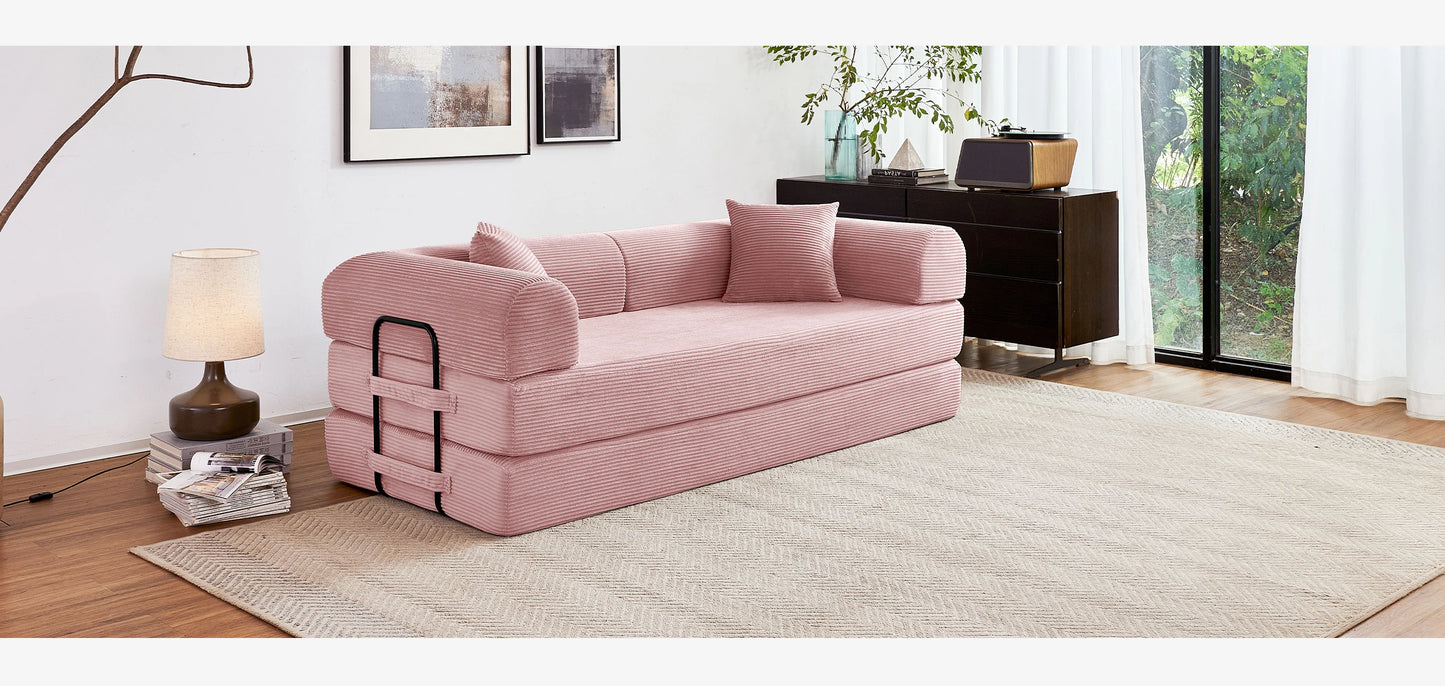 Boneless Couch Foldable Convertible Futon Sleeper Sofa Bed