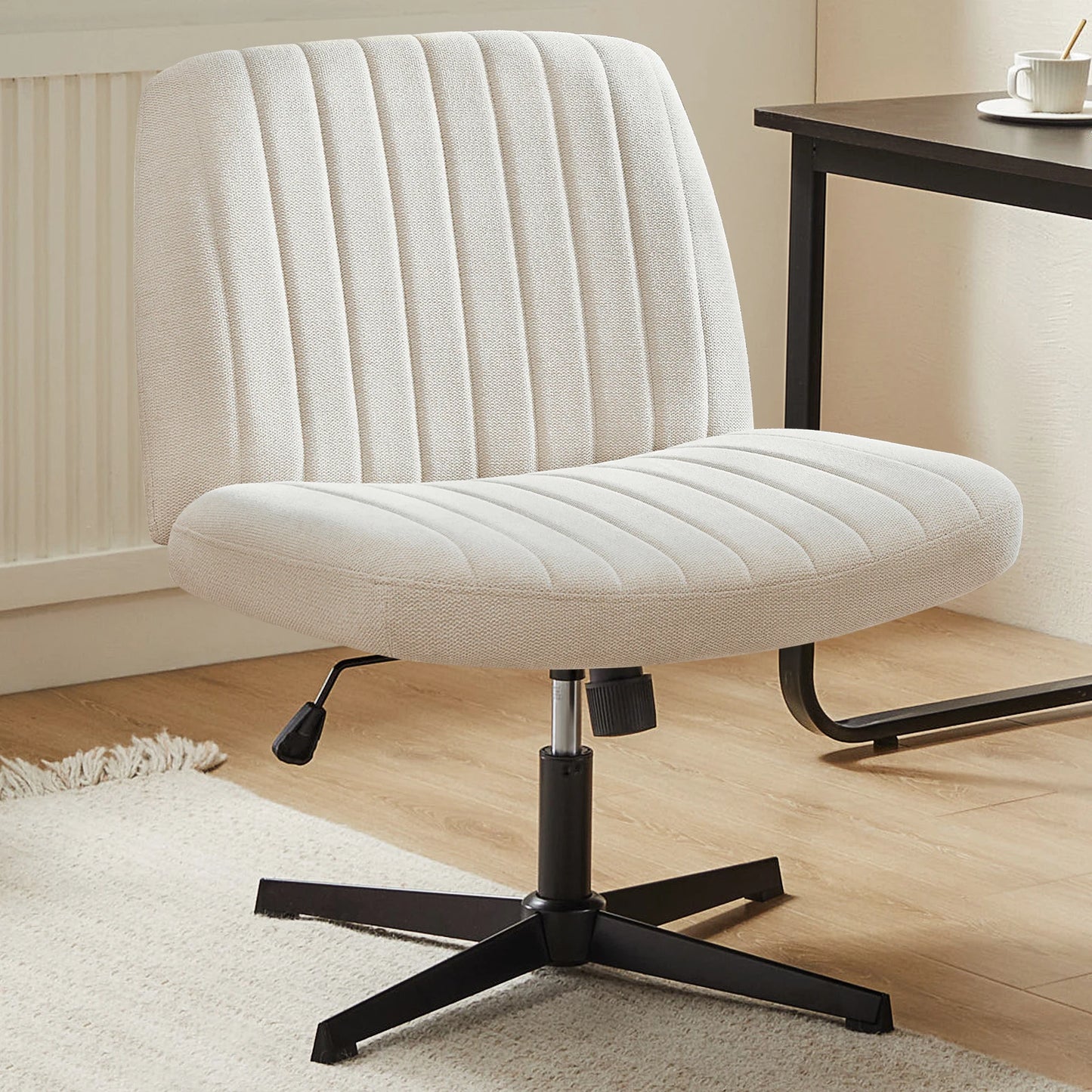 Cross Legged Rocking Chair Armless Wide