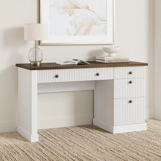 Modern Executive Desk with Charging Station