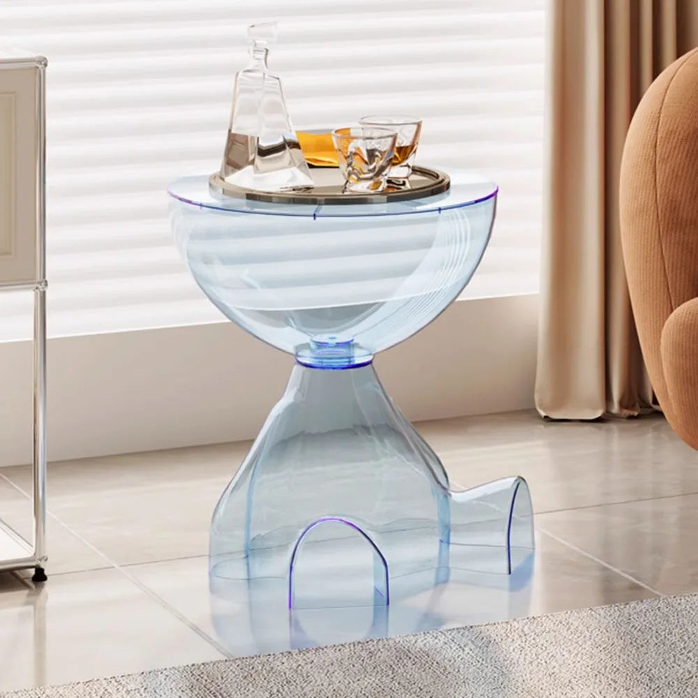 Transparent  Small Flat Head Coffee Table