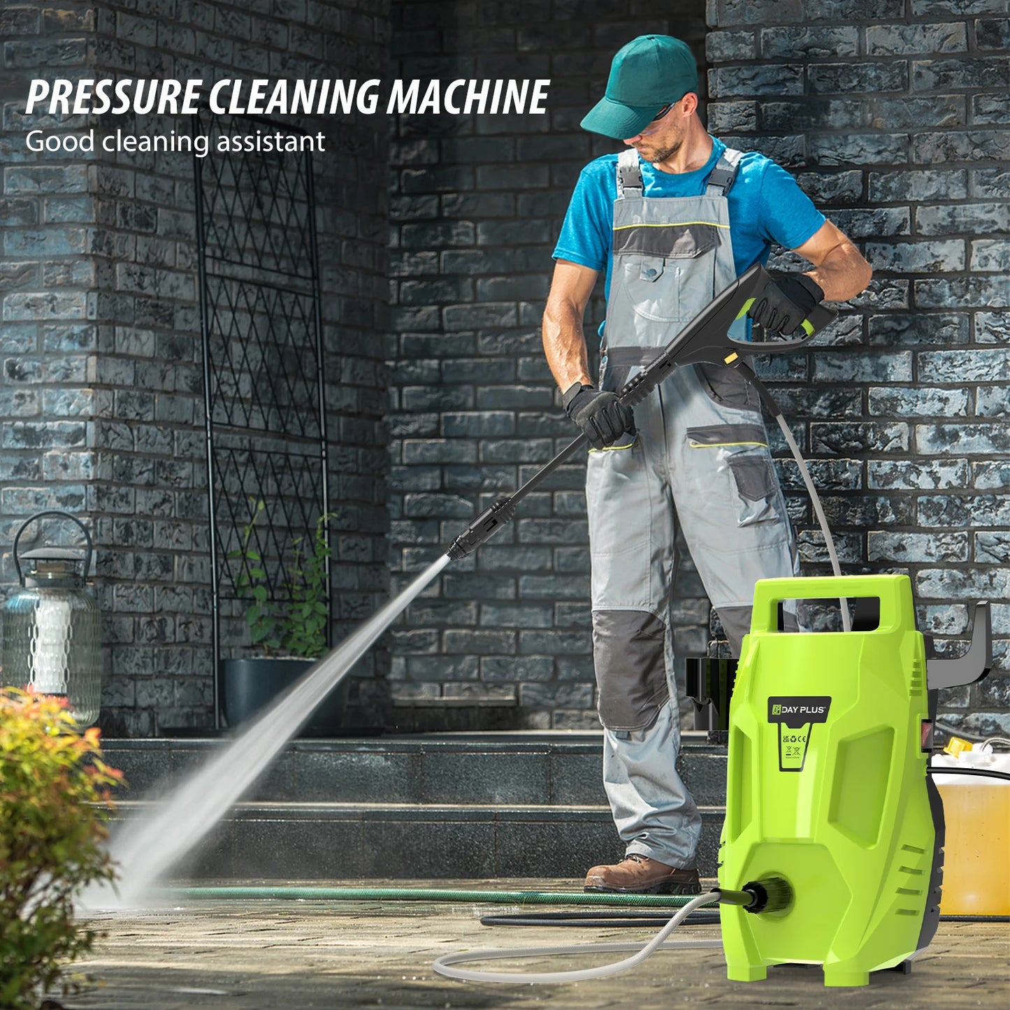 High pressure Washers Machine with 3 In 1 Adjustable Nozzle