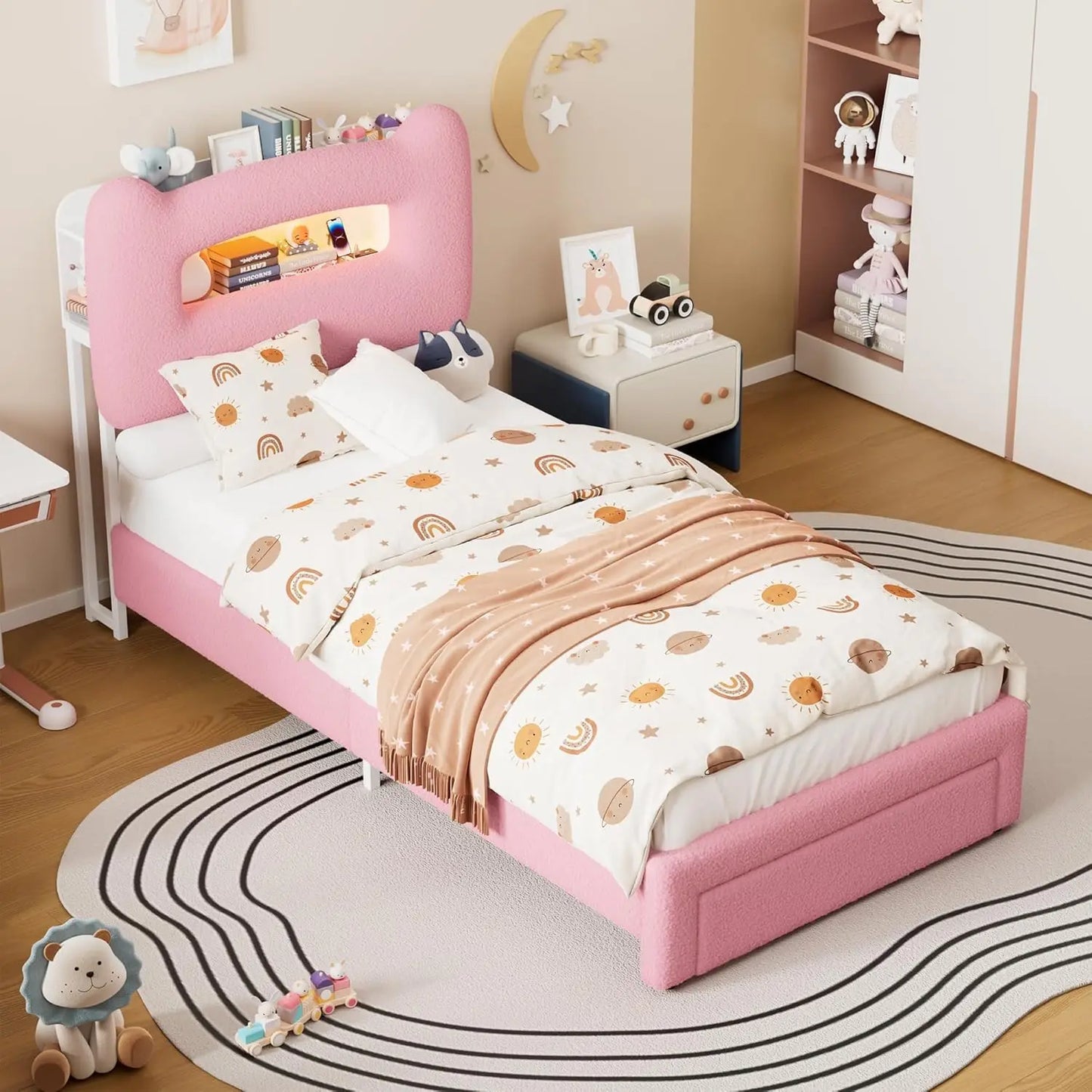 Upholstered Full Bed Frame with