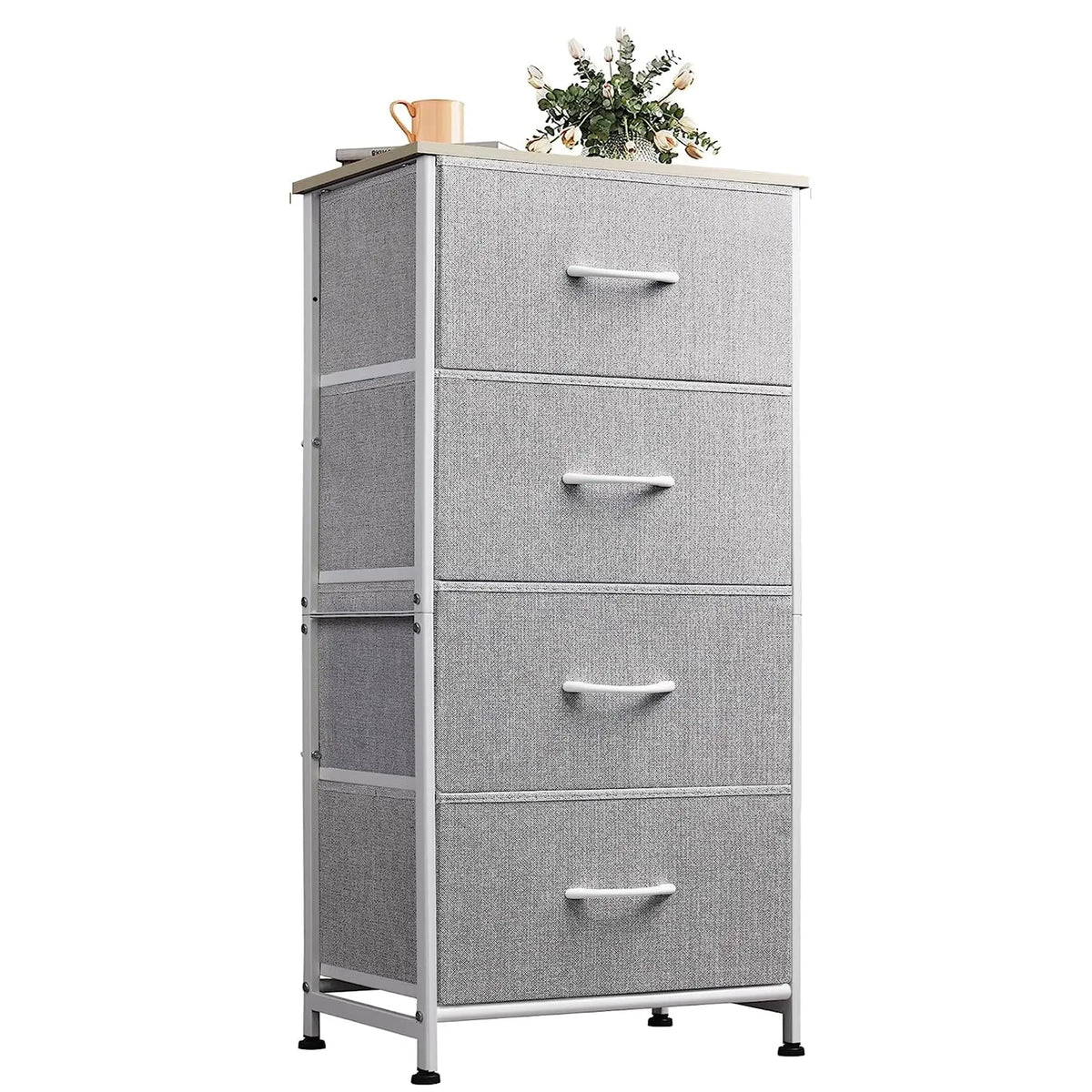 Vintage Fur Dresser with Storage Tower