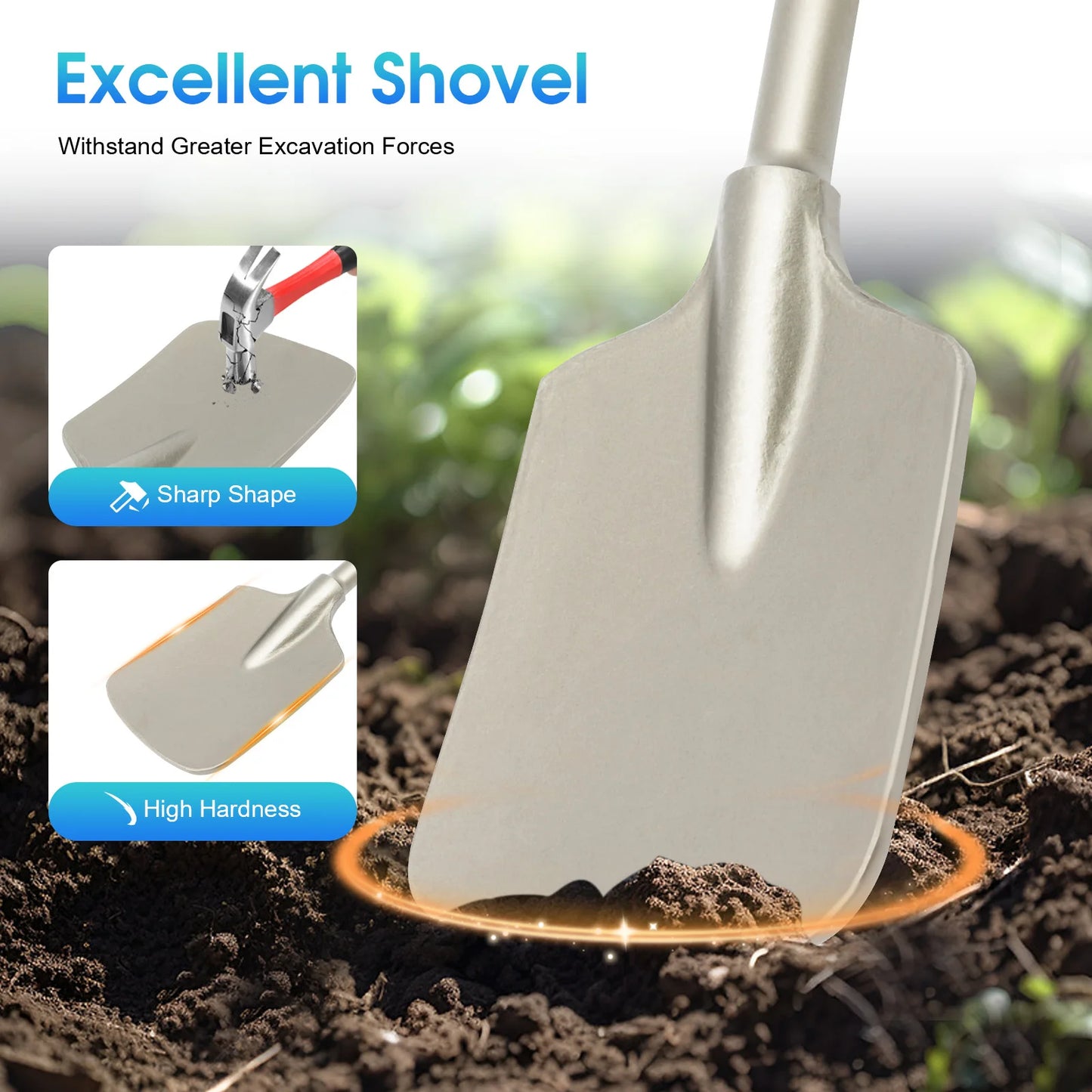Long Handle Electric Demolition Hammer Shovel