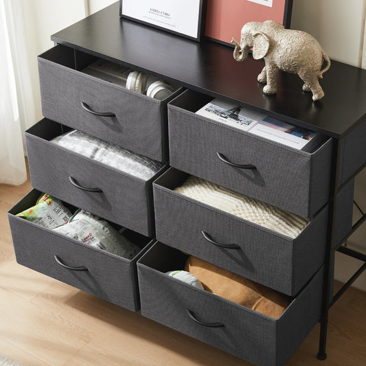 Bedroom Fabric Drawers Nightstand