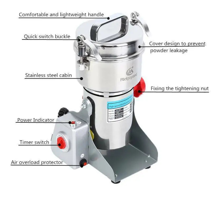 Stainless Steel Electric Grain Mill Grinder