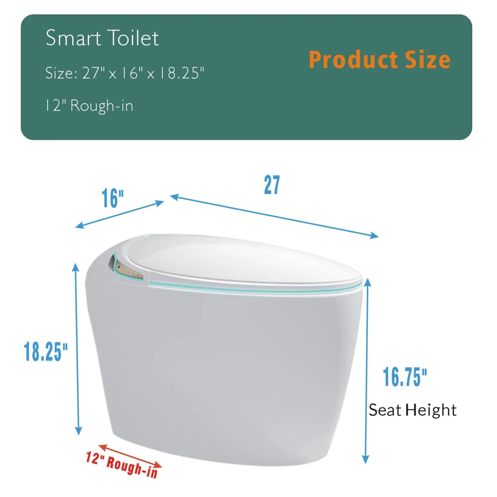 Unique Smart Toilet with Bidet Built In