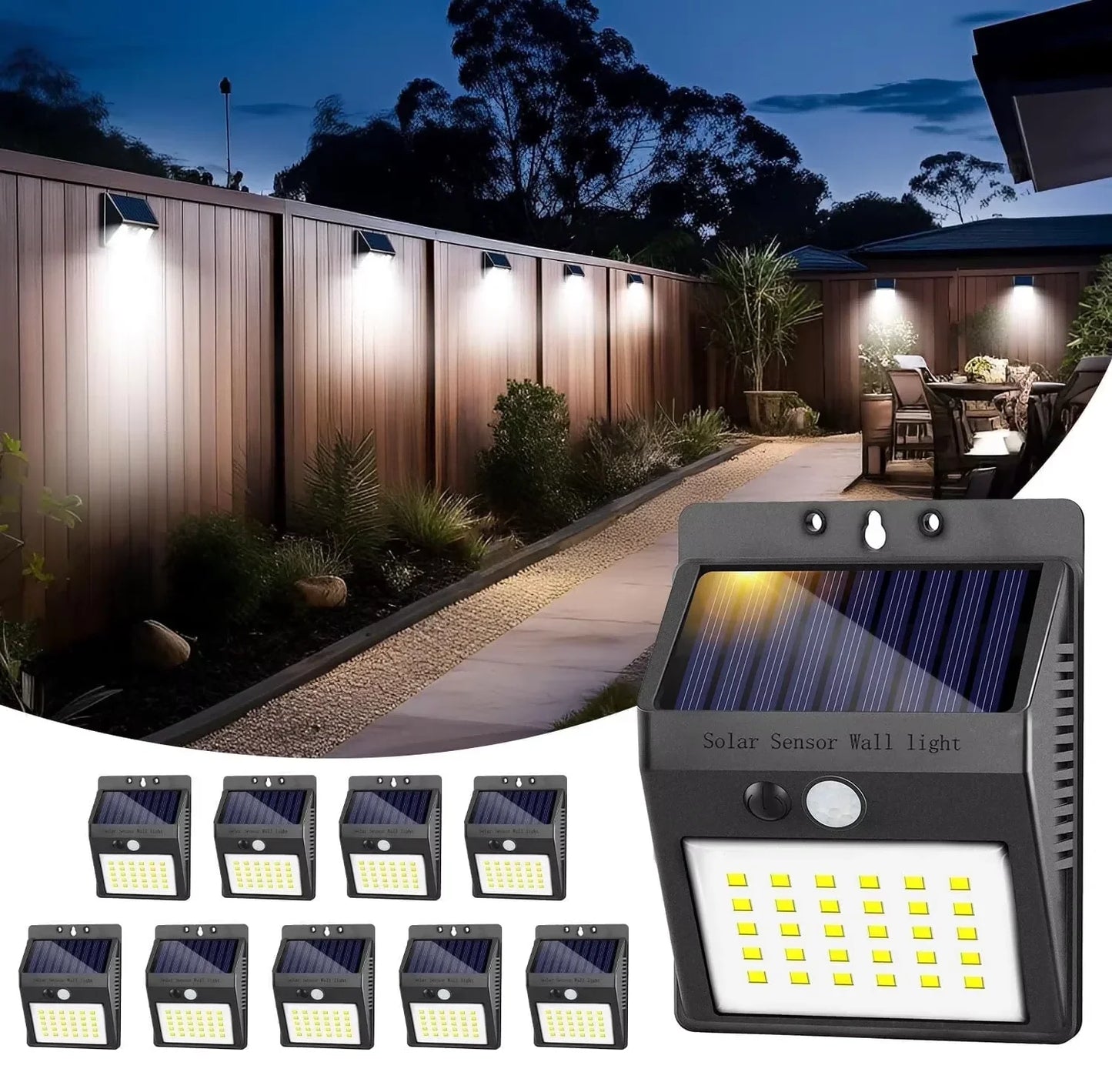 Wall Waterproof Solar Outdoor Lights
