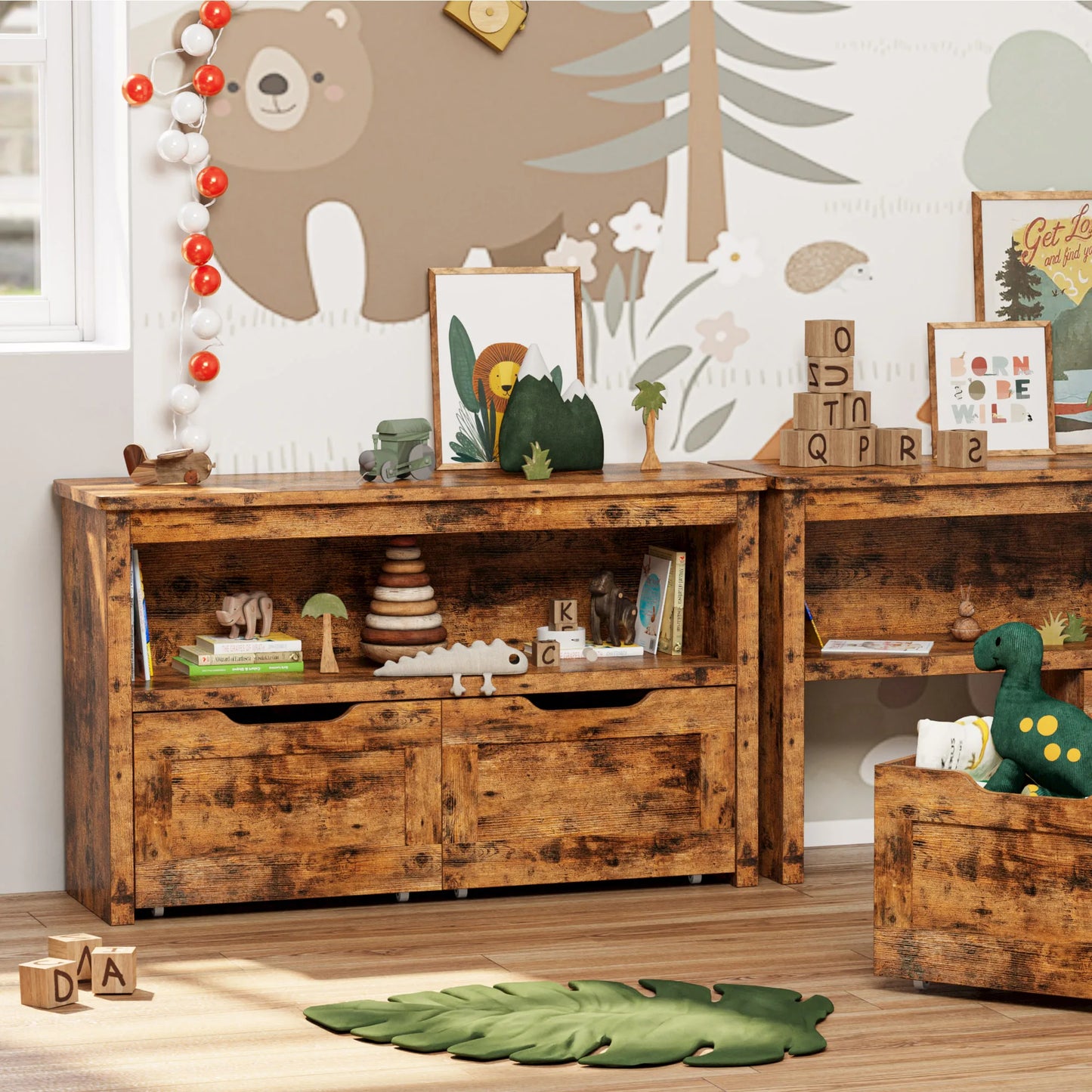 Toy Storage Organizer with Drawers