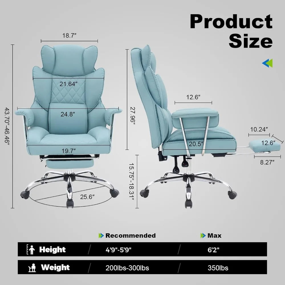 Executive Office Chair with Footrest