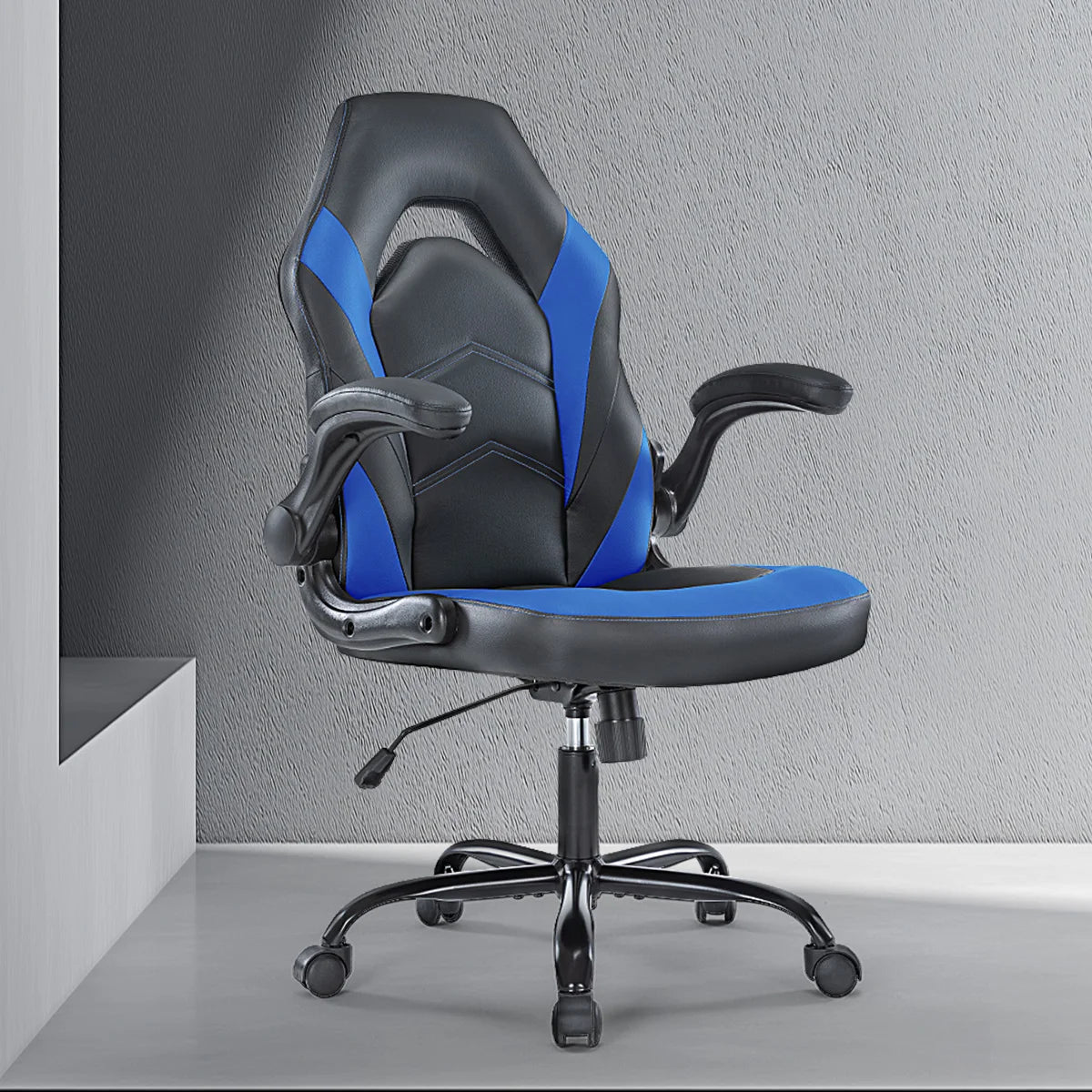 Office Chair with Swivel Rolling Flip-up Armrest