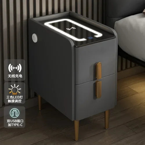 Modern Bedside Table Smart Dresser Created Luxury Vanity Desk