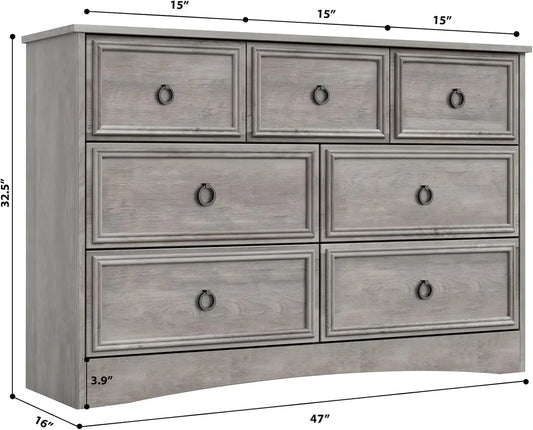 Modern Dresser Organizer with Textured Borders