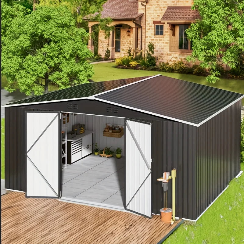 Heavy-Duty Frame Shed w/ Lockable Door