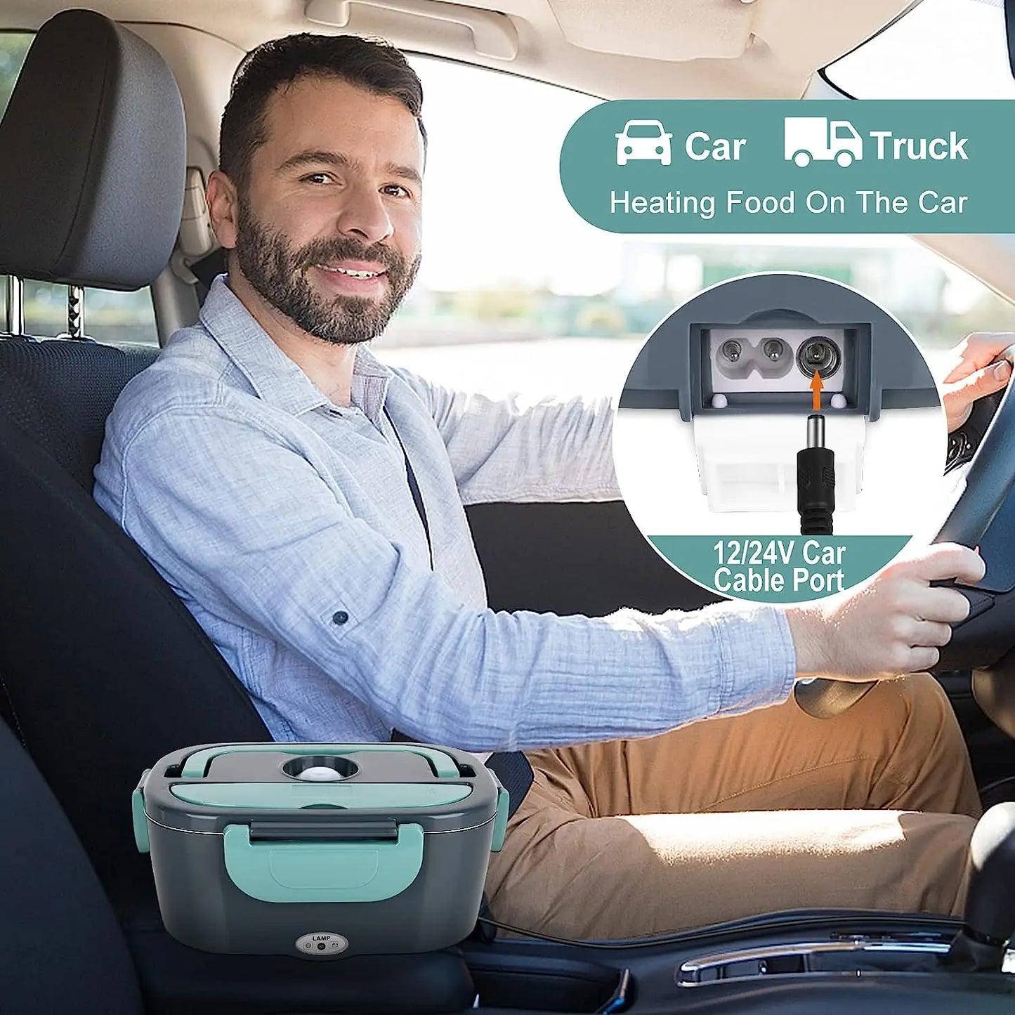 Electric Portable Food Heater Lunch Box