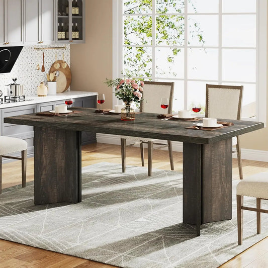 Rectangular Spacious Dining Tabletop