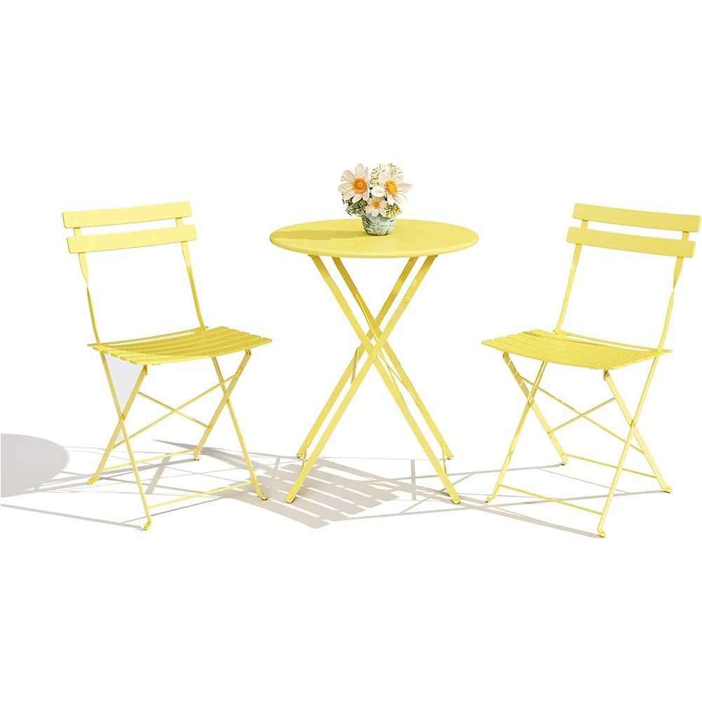 Folding Patio Chair Set With Table