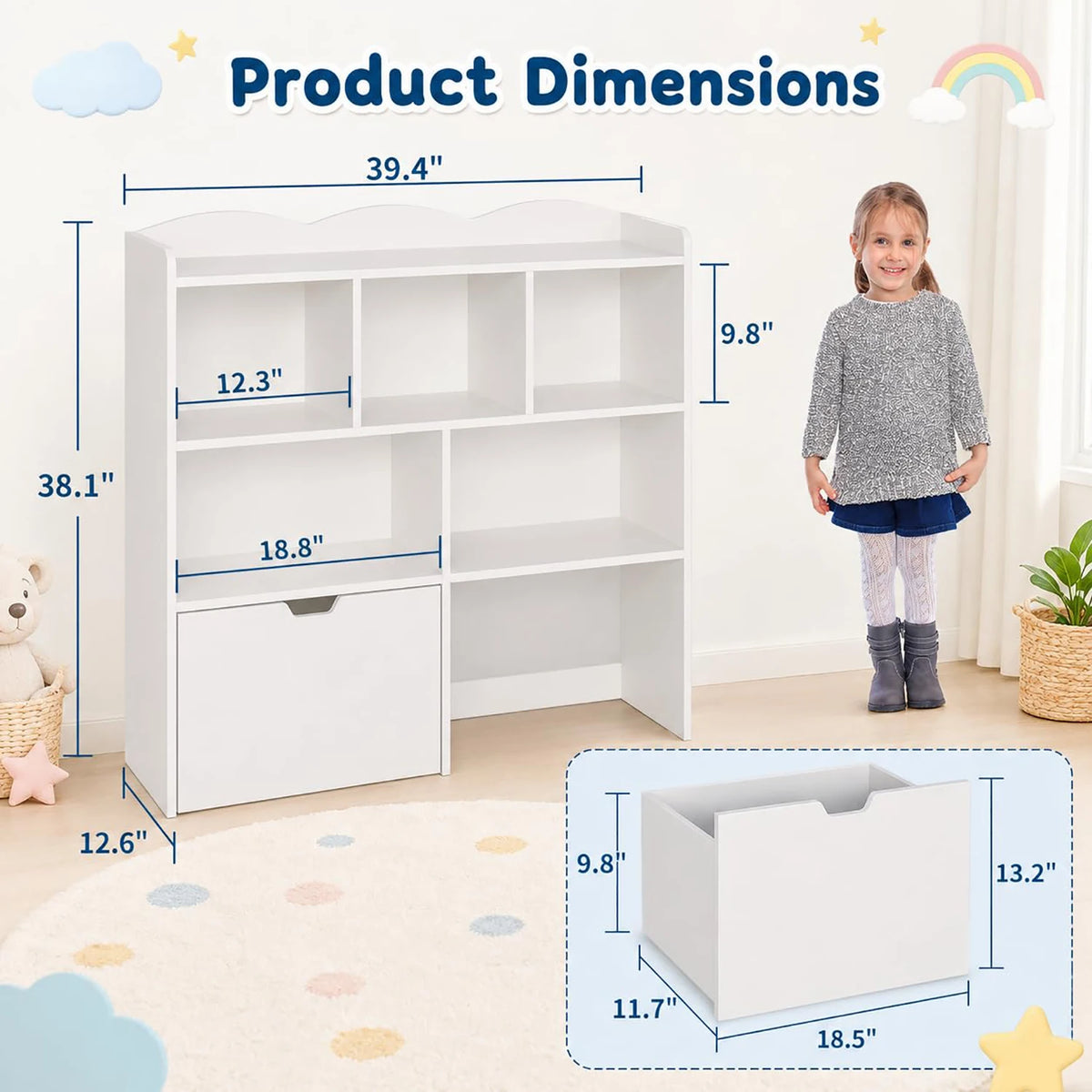 Toy Storage Organizer With Storage