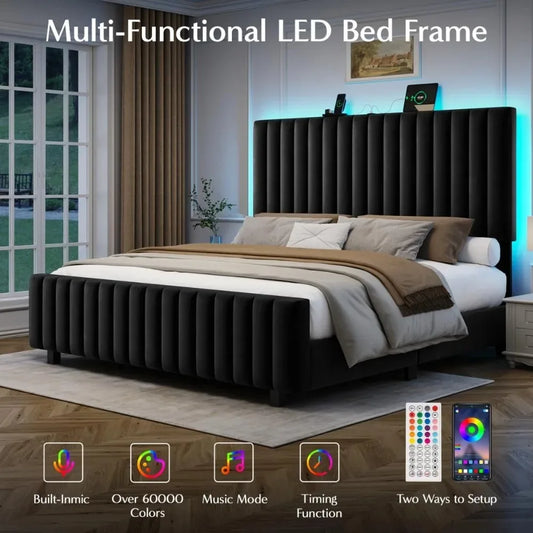 Upholstered Platform Bed Frame