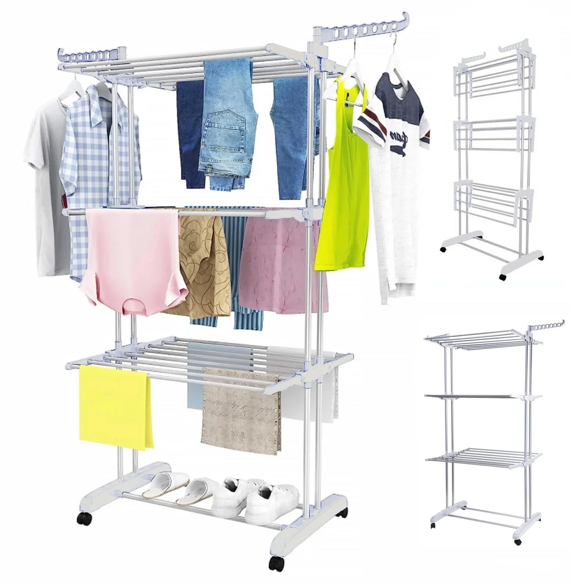 Foldable Wings Dryer Clothes Space