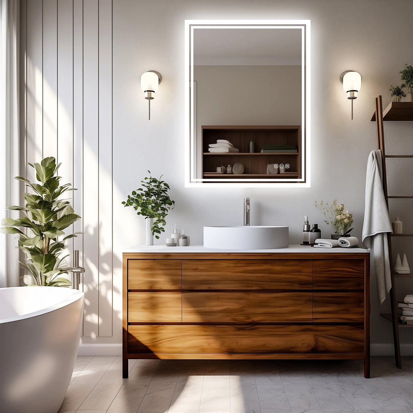 Vanity Mirror with Dimmable Lights