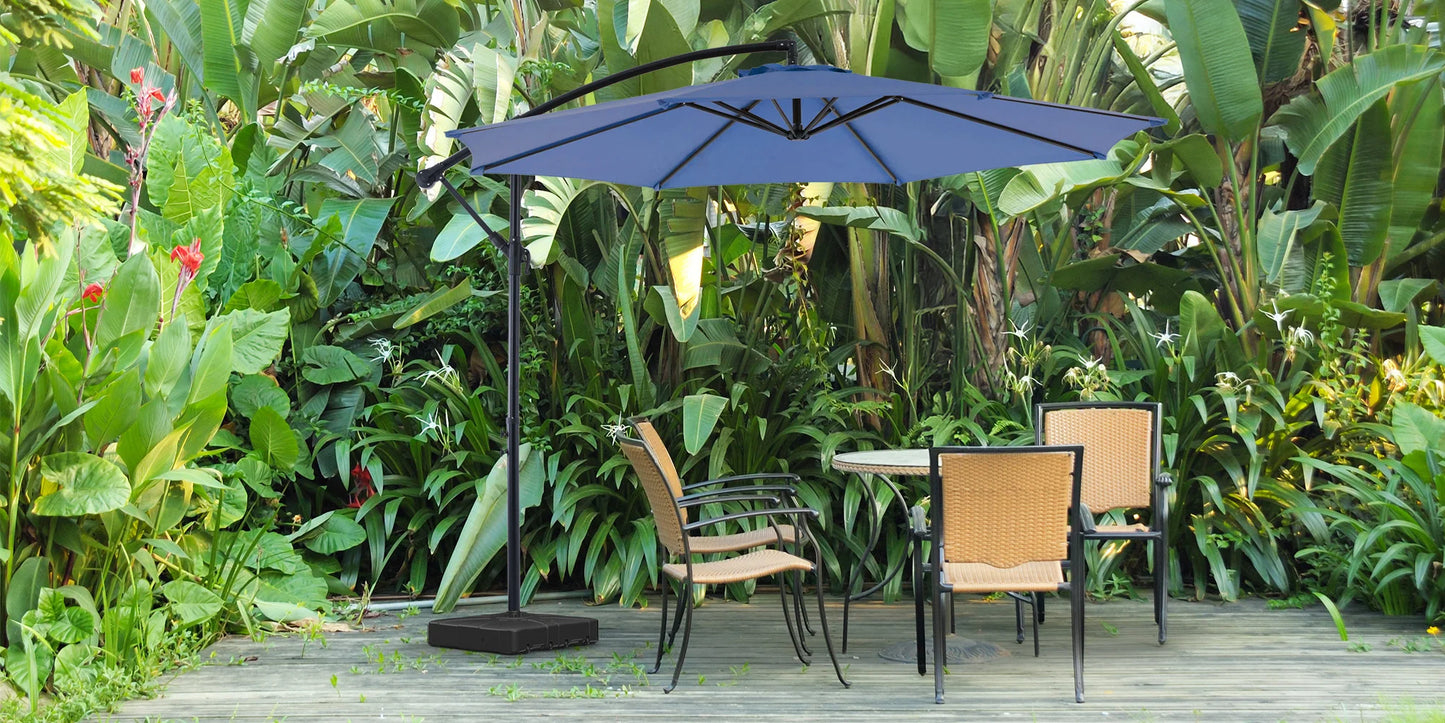 Outdoor Patio Umbrella Hanging Cantilever with Easy Tilt