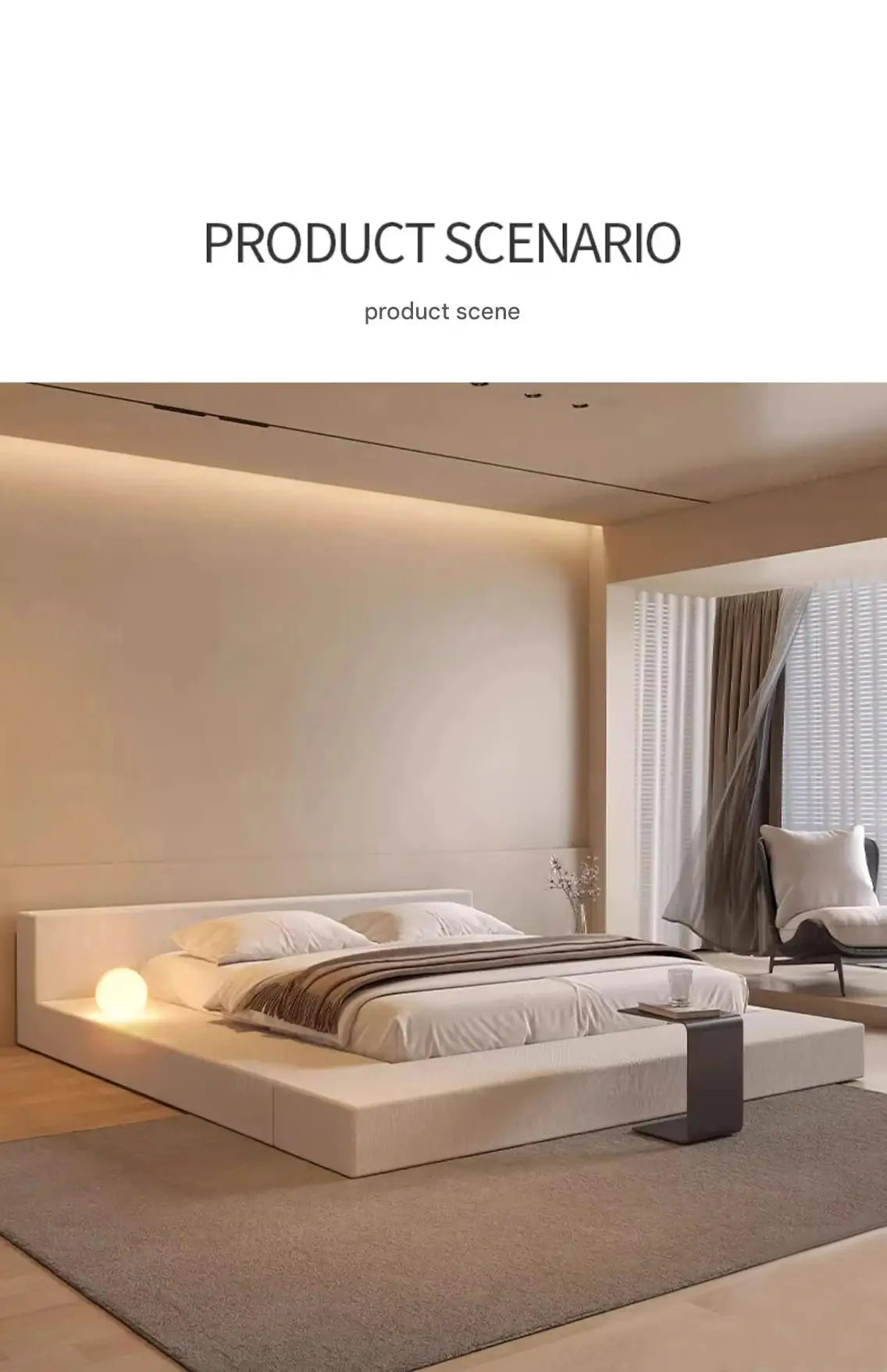 Tatami Cream Fashionable High Quality Modern Bed