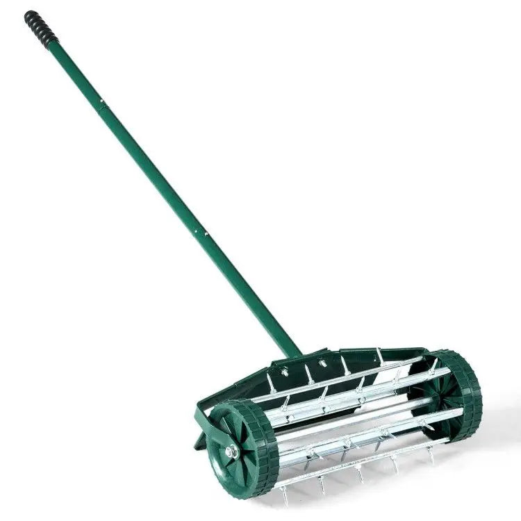 Manual Lawn Aerator with Splash-Proof Fender