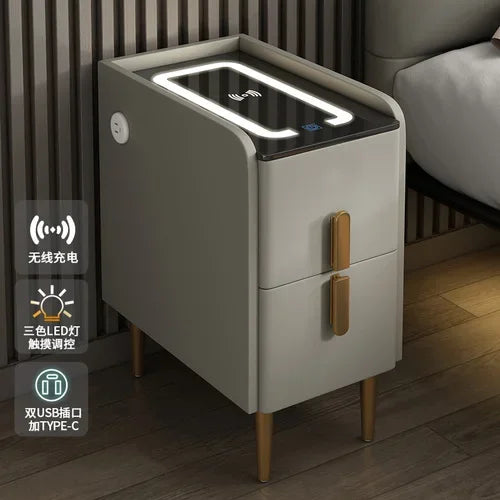 Modern Bedside Table Smart Dresser Created Luxury Vanity Desk