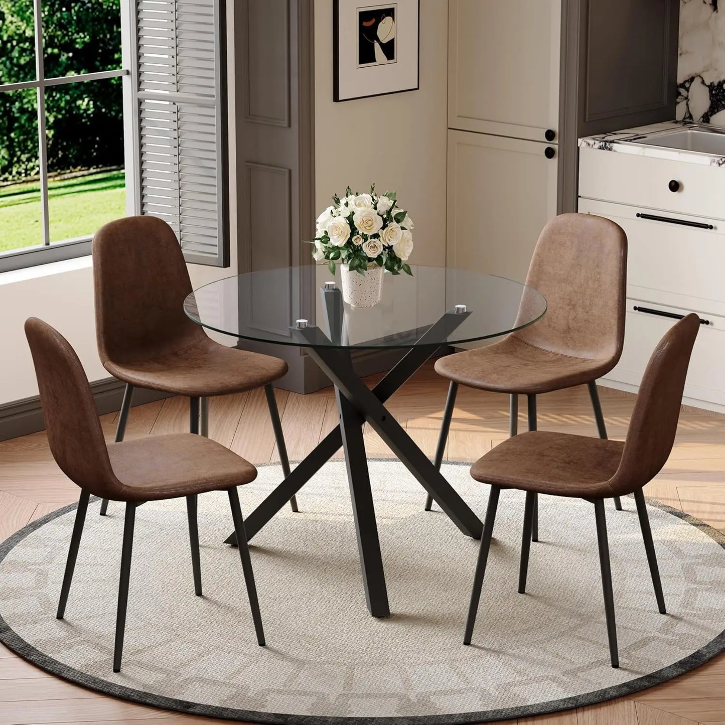 Round Dining Table Set