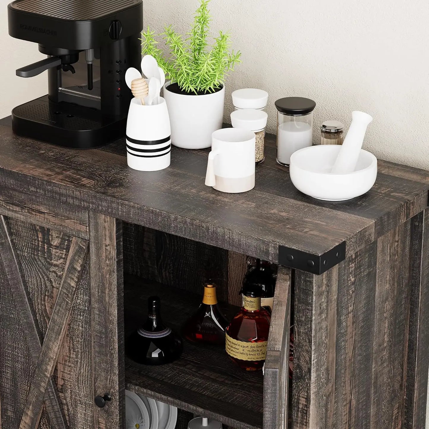 Buffet Cabinet with Doors and Shelves