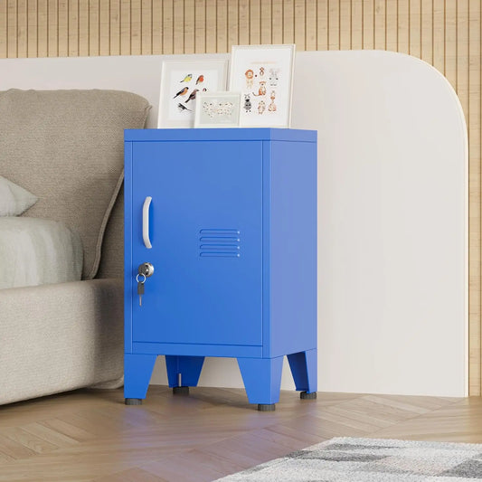 Living Room Metal Side Table with Drawer