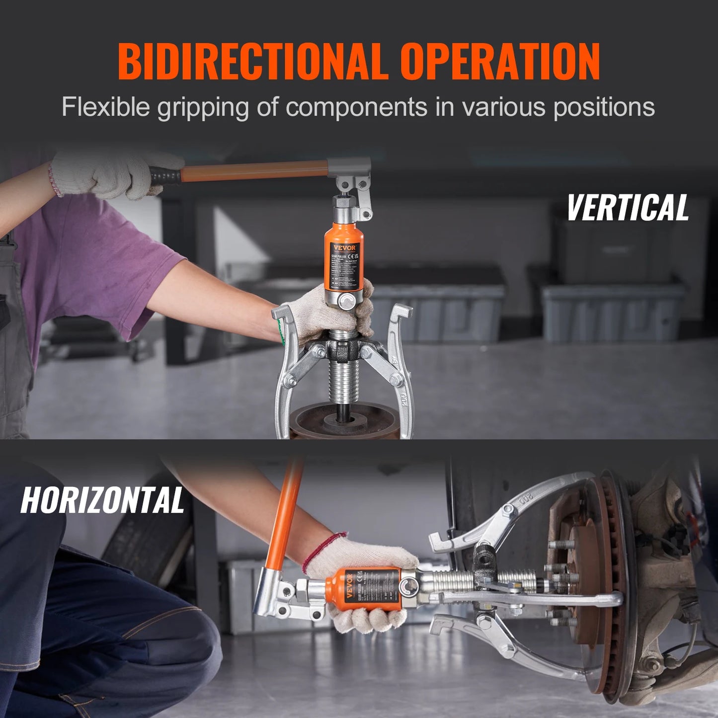Hydraulic Gear Puller Separator Tools Adjustable Two Three Jaws Garage Repair Shop Gears