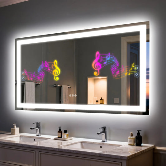 Vanity Makeup Waterproof LED Mirror