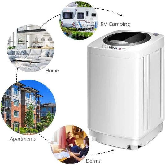 Full Automatic Washer and Dryer Combo with Built-in Pump Drain