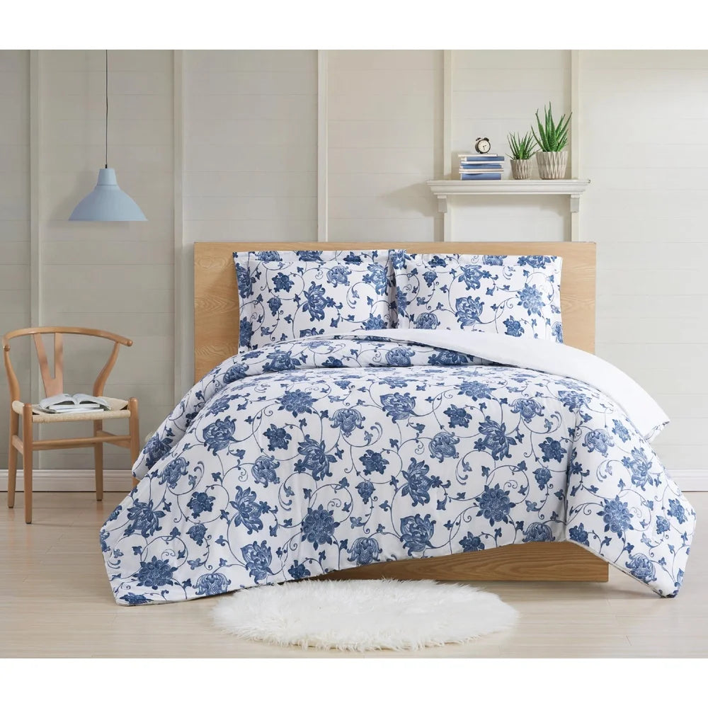 Blue Cotton Comforter Set