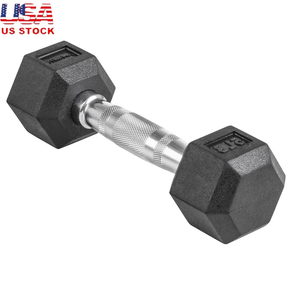Rubber Dumbbell - Durable Weight Training