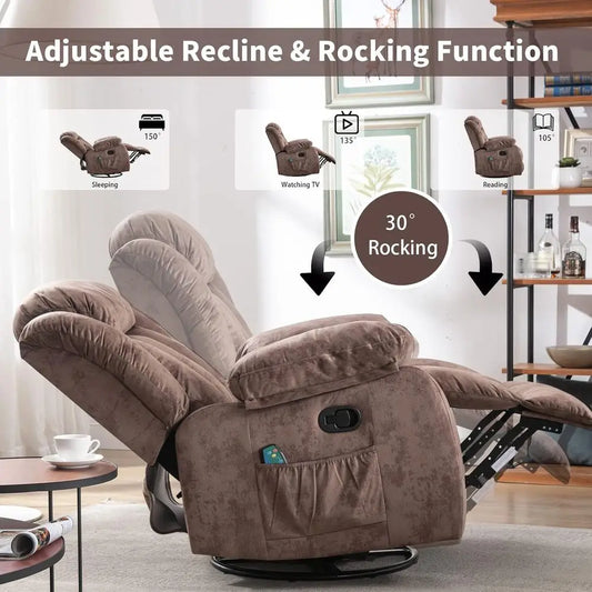 Luxury Massage Recliner with Heat & Vibration