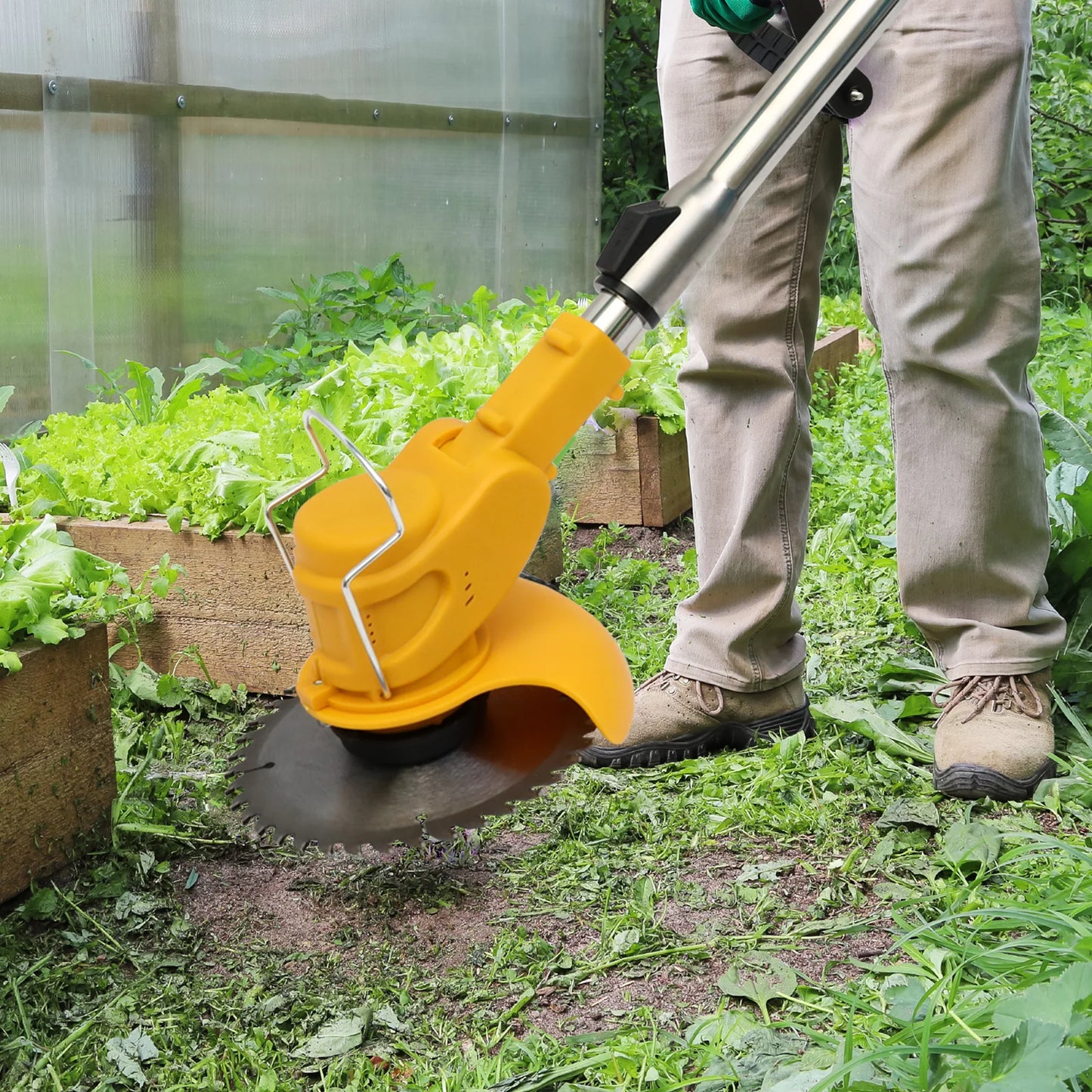 Cordless Grass Trimmer Electric Lightweight with Lithium-ion Batteries