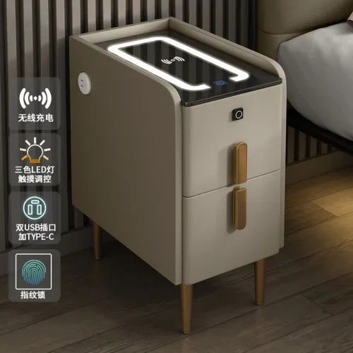 Modern Bedside Table Smart Dresser Created Luxury Vanity Desk