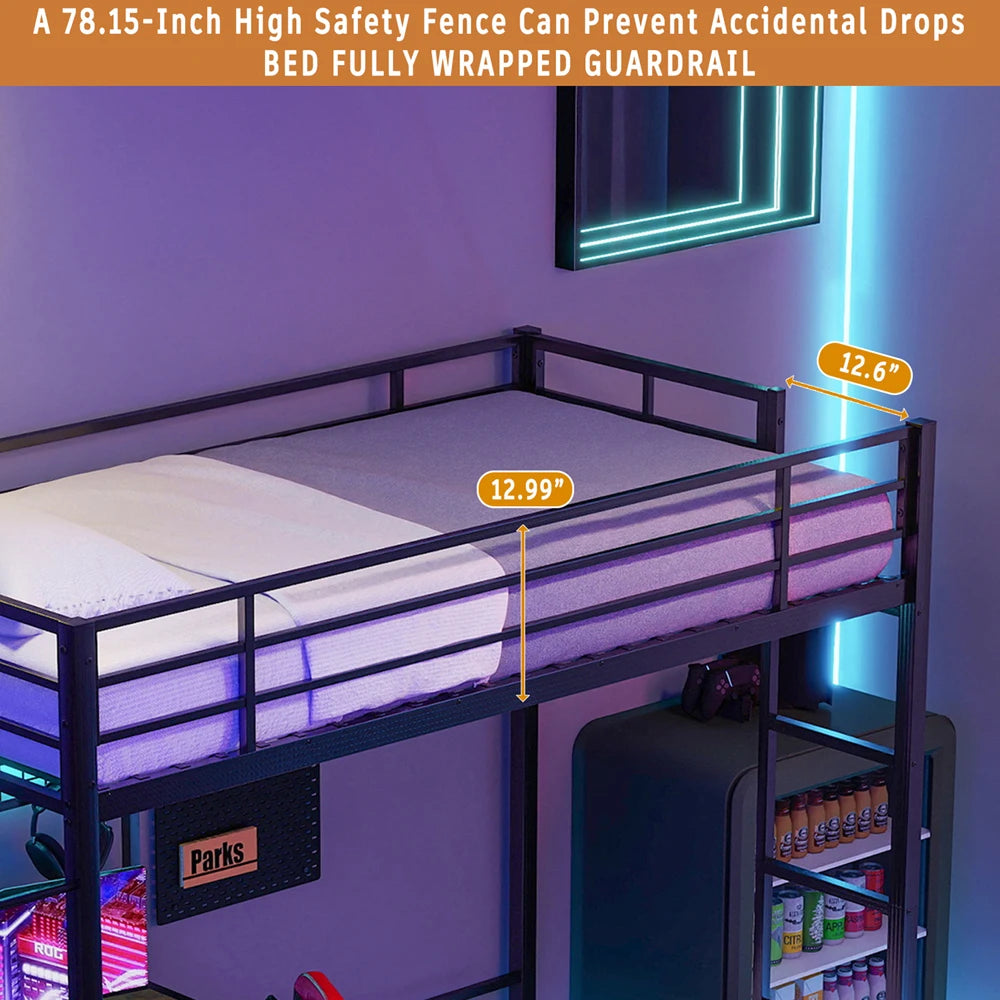 Twin Over Twin Metal Bunk Bed
