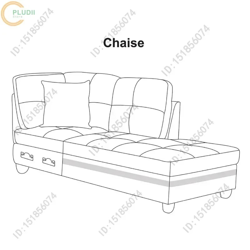 Living Room Dark Grey Faux Leather Sofa Set