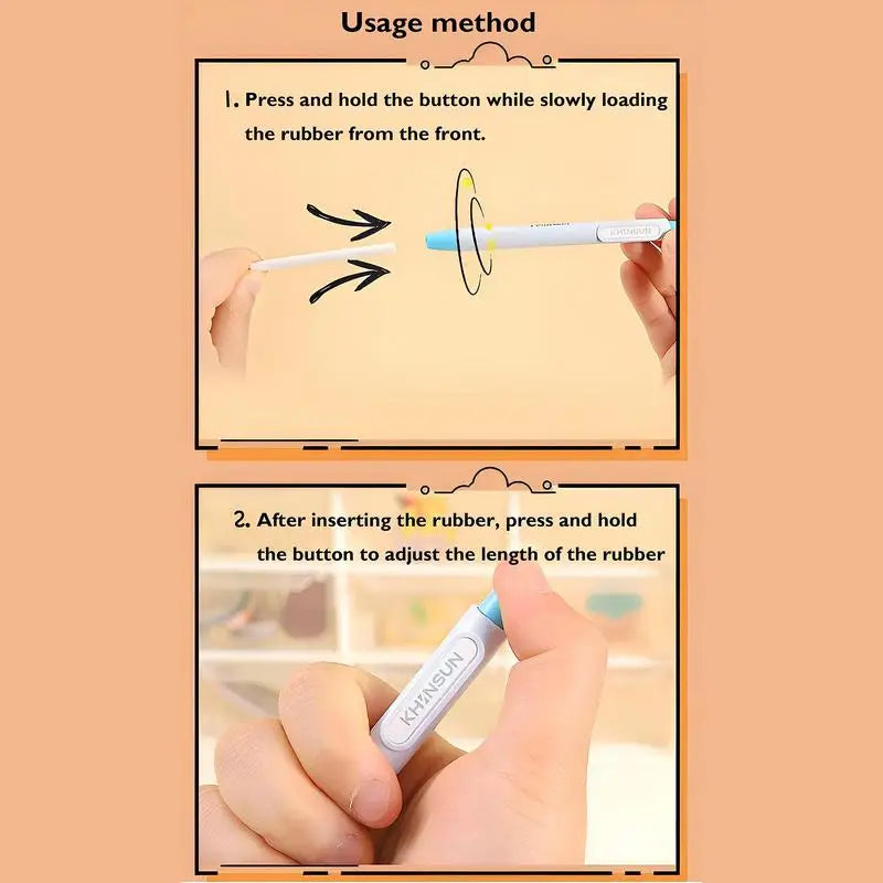 Automatic Press Pencil Erasers