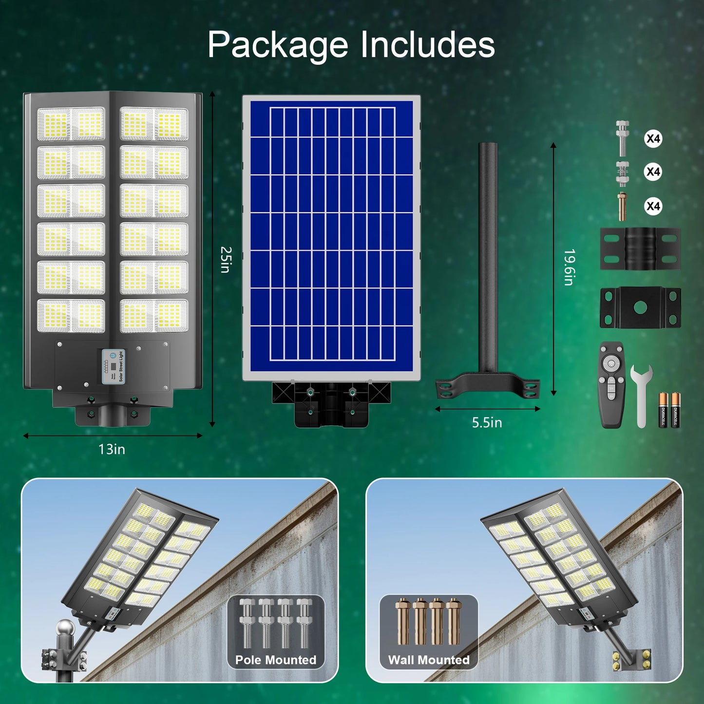 Solar Street Lights Solar Light Motion Sensor and Remote Control