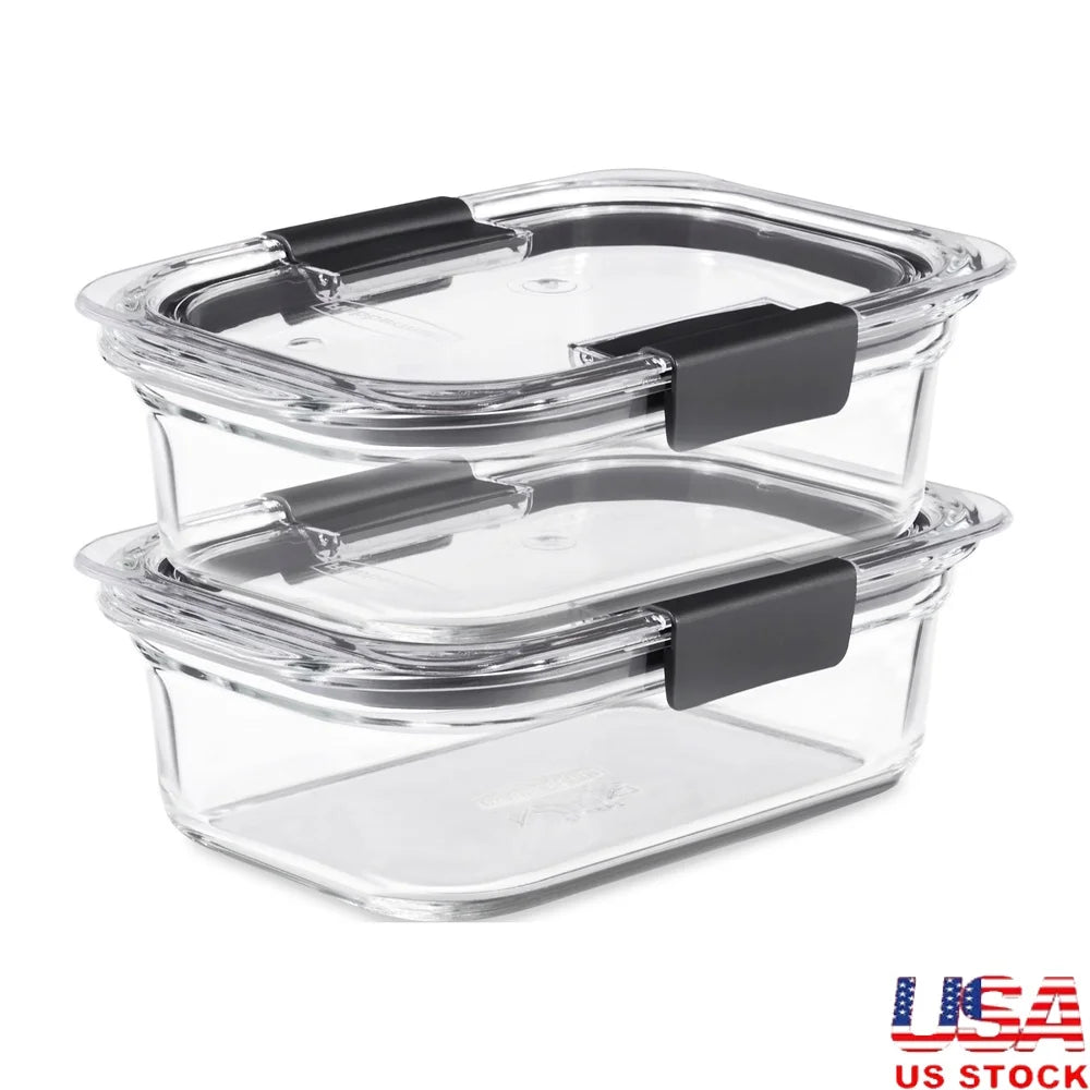 Airtight Leak-Proof Glass Food Storage Containers