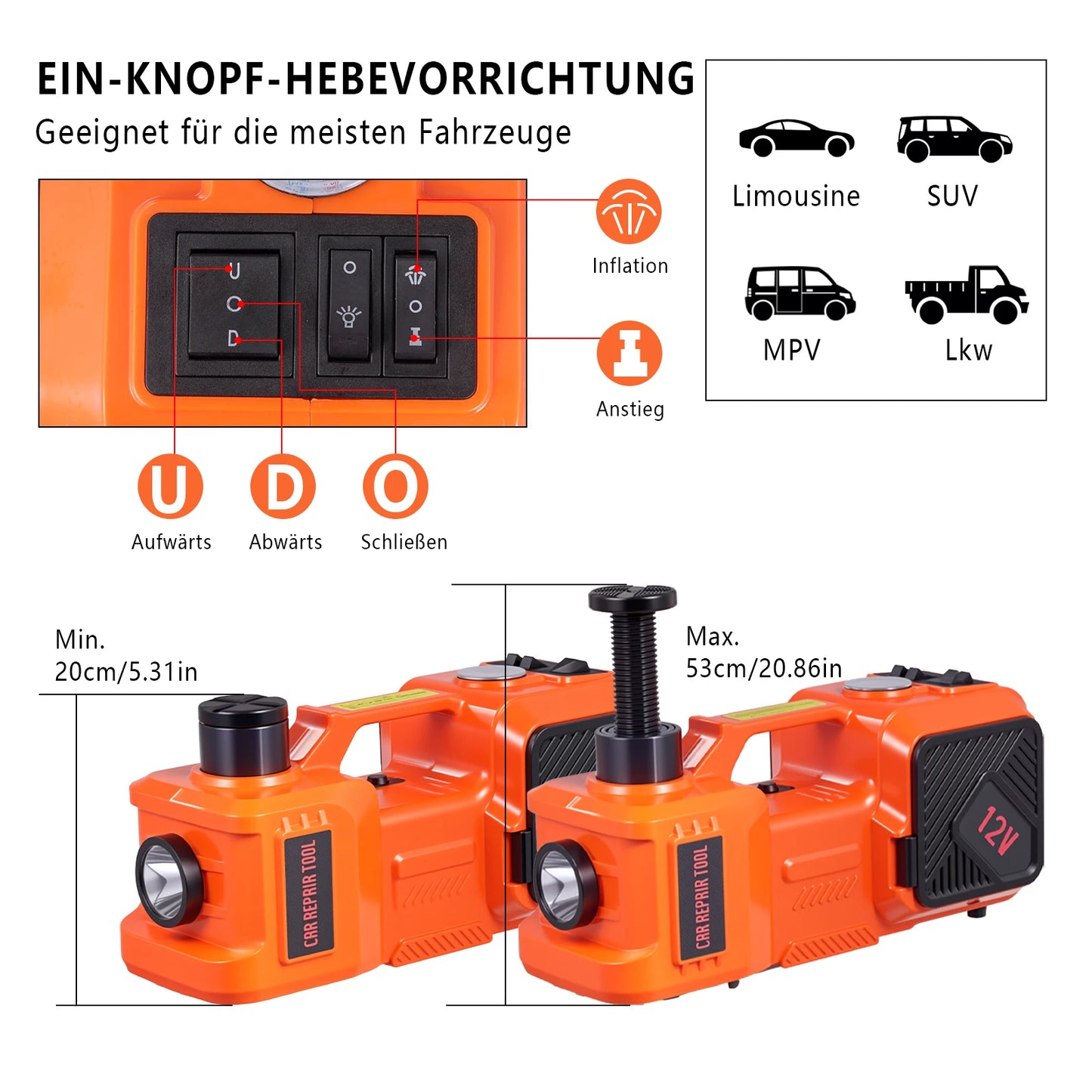 Electric Hydraulic Car Jack