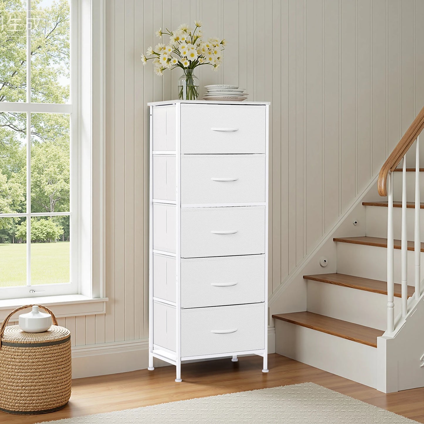 Nightstand Wardrobe Steel Frame Closet