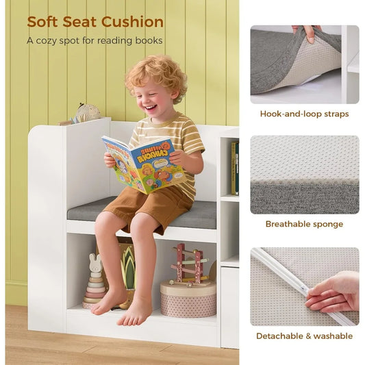 Kids Bookshelf with Reading Nook