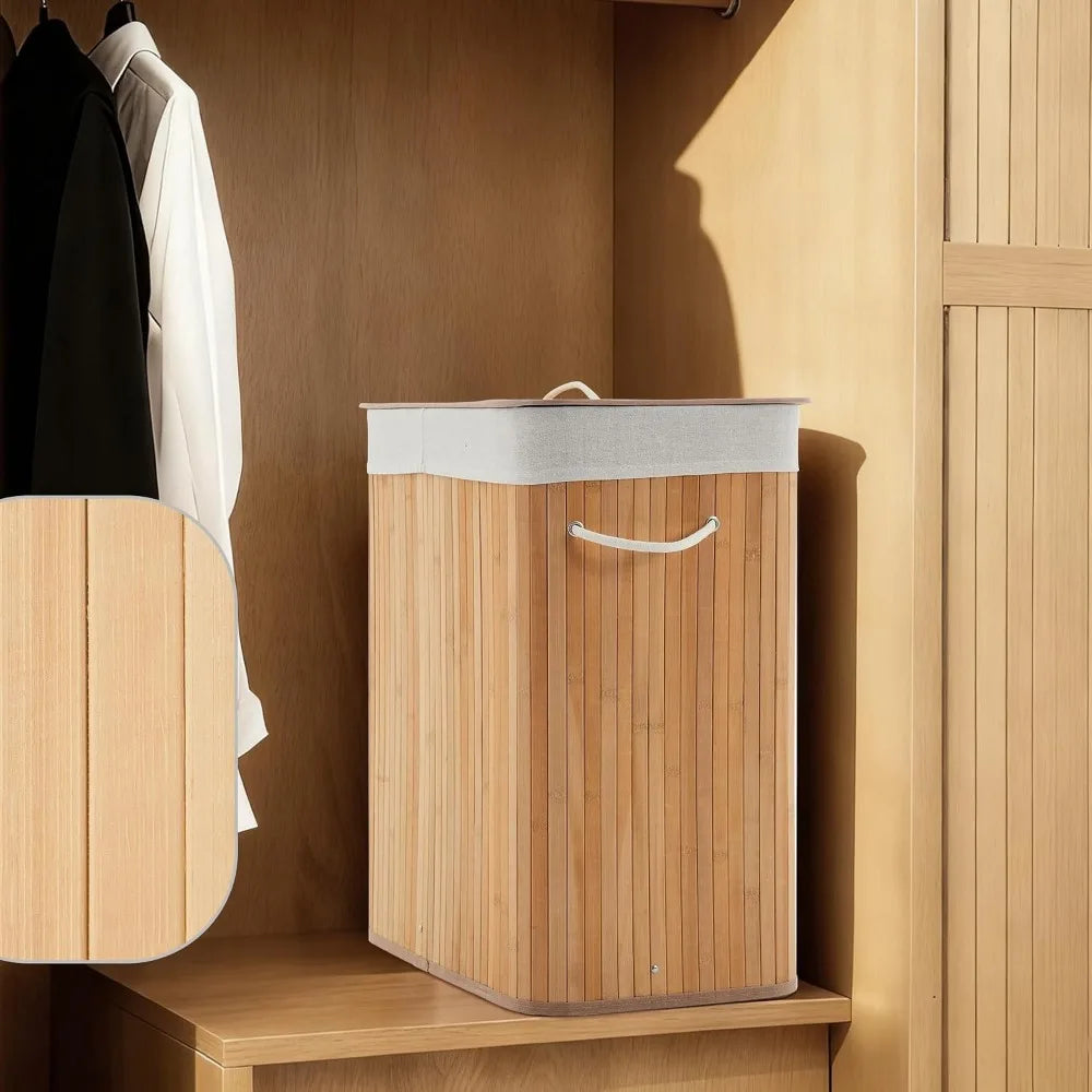 Rectangular Laundry Hamper with Lid